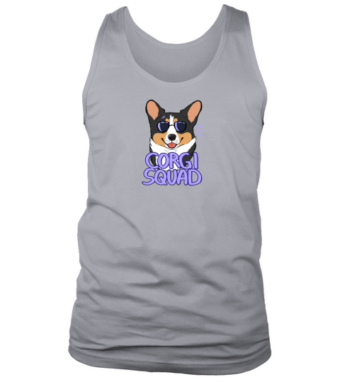 CORGI SQUAD (black tricolor) - Hat Tank Top Unisex