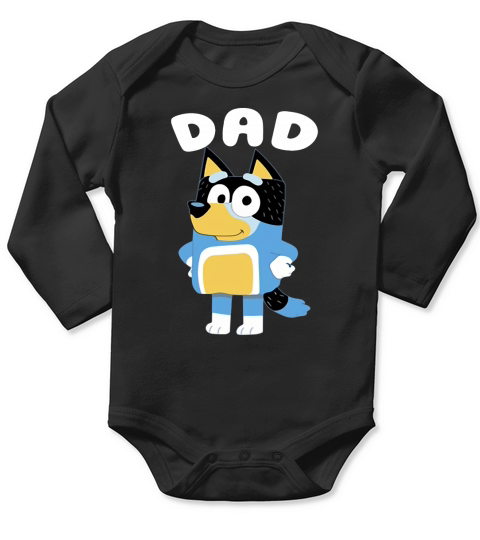 Bluey Dad Long Sleeve Baby One-Piece