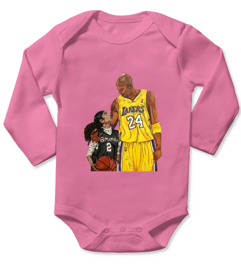 Kobe and Gigi Long Sleeve Baby One-Piece
