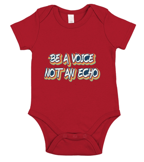 Be a voice not an echo Short Sleeve Baby One-Piece