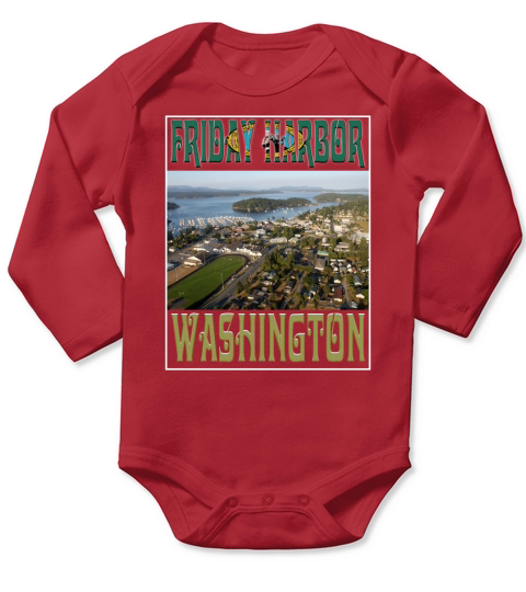Friday Harbor-Washington Long Sleeve Baby One-Piece