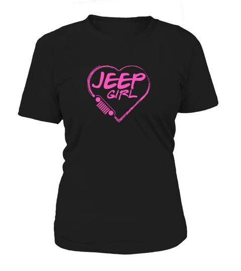 JEEP GIRL PINK HEART LOVELY T SHIRT 1 Women's T-Shirt