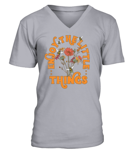 Enjoy The Little Thing Vintage PNG V-Neck T-shirt