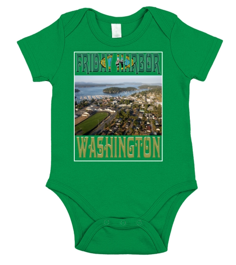 Friday Harbor-Washington Short Sleeve Baby One-Piece