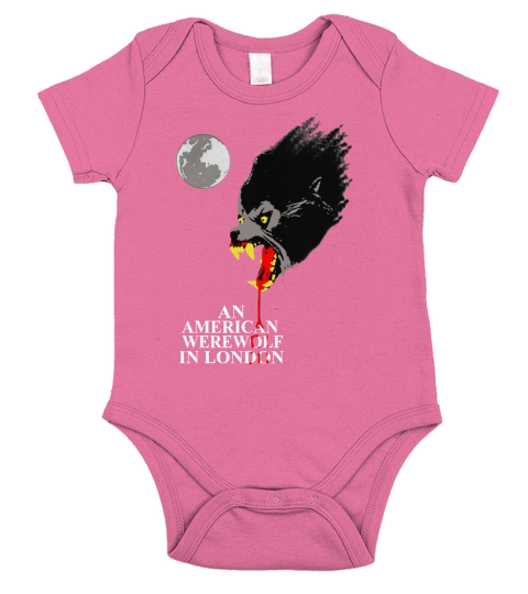 Vintage An American Werewolf In London Art Short Sleeve Baby One-Piece