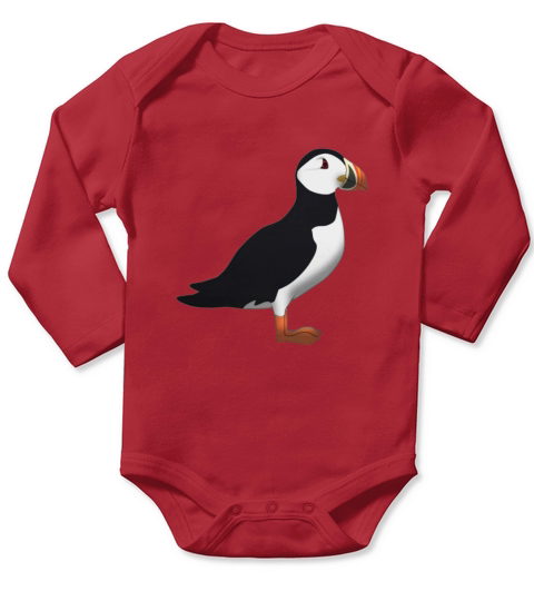 Puffin Long Sleeve Baby One-Piece
