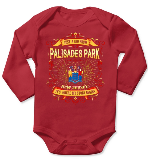 Palisades Park  New Jersey SB32 SC Long Sleeve Baby One-Piece