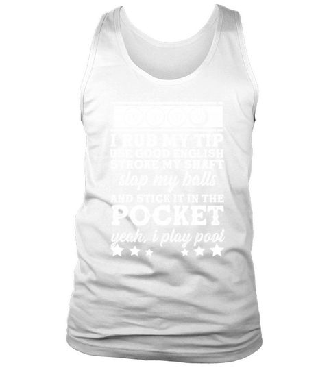 Stroke Shaft Balls Pocket Pool Play Player Tank Top Unisex