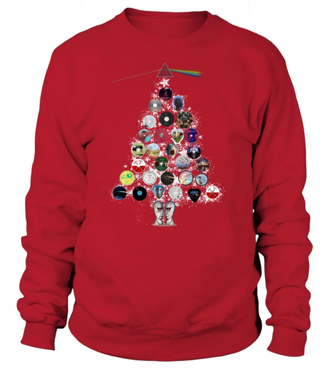 Pink Floyd Albums Christmas tree Sweatshirt Unisex