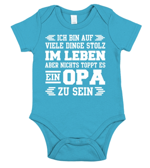 Herren Nichts toppt es ein Opa zu sein Vatertag T-Shirt Short Sleeve Baby One-Piece