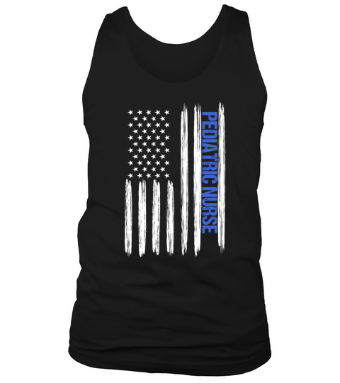 Pediatric Nurse Distressed American Flag Tank Top Unisex