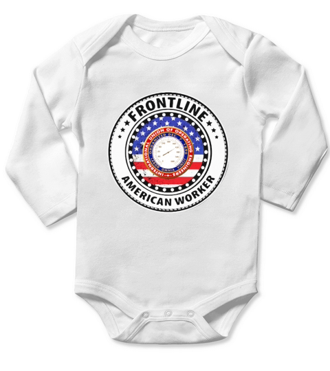 International Union of Operating Engineers Frontline American worker shirt Long Sleeve Baby One-Piece