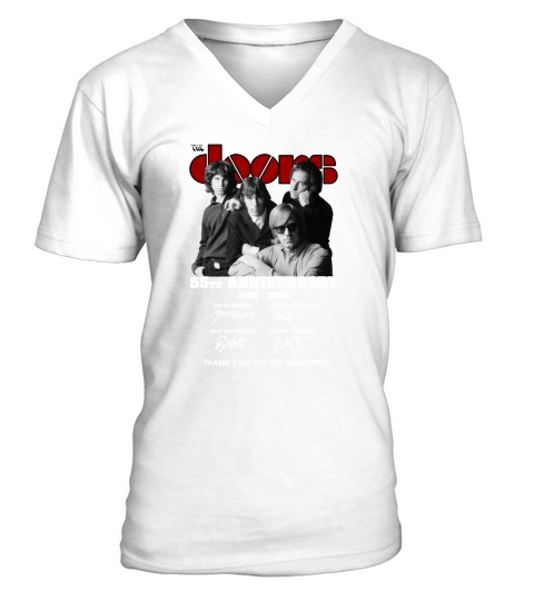 The doors 55th anniversary 1965-2020 thank you for the memories shirt V-Neck T-shirt