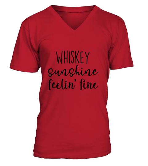 Whiskey Sunshine Feelin V-Neck T-shirt