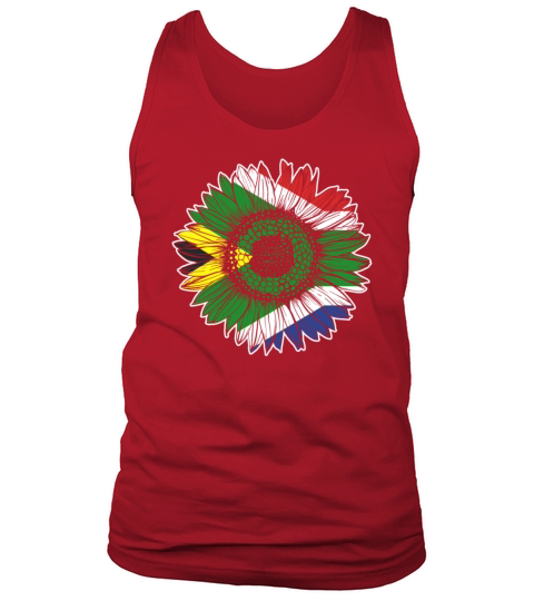 South Africa Flag Sunflower Tank Top Unisex
