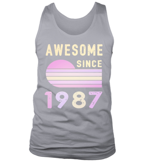 1987 Birthday Retro Vintage Gift original Tank Top Unisex