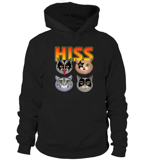 Cat Rock Band Hiss Hoodie Unisex