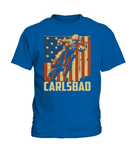 MX Carlsbad CA Motocross 1984 retro racing Kids T-Shirt