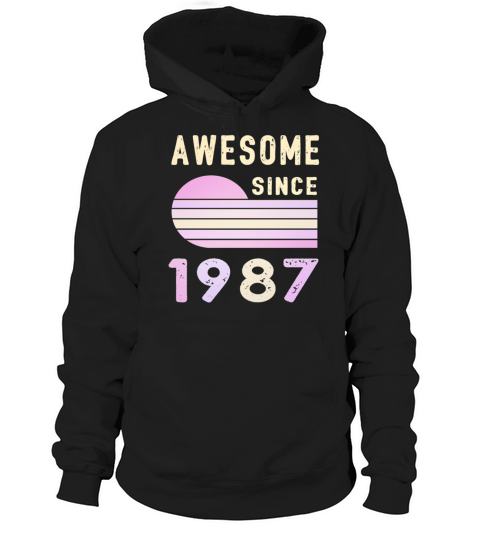 1987 Birthday Retro Vintage Gift original Hoodie Unisex
