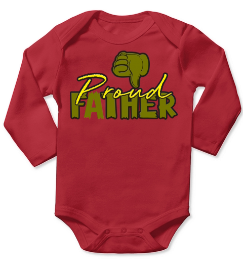 Proud Father Long Sleeve Baby One-Piece