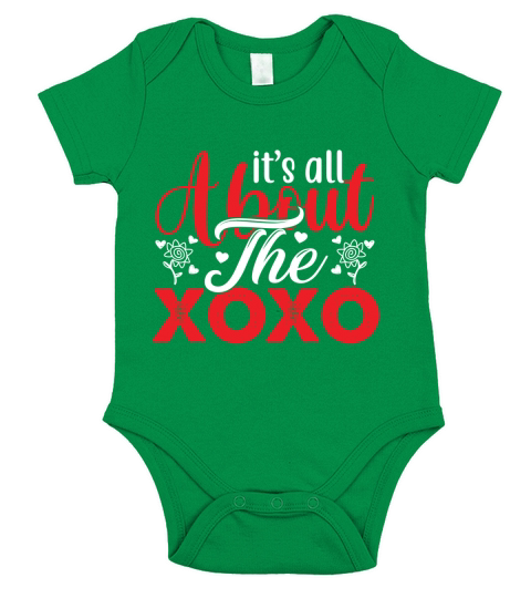Its all about the xoxo Short Sleeve Baby One-Piece