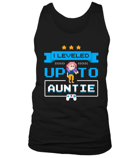 First Time Aunt Gamer New Auntie Pregnancy Announcement Tank Top Unisex
