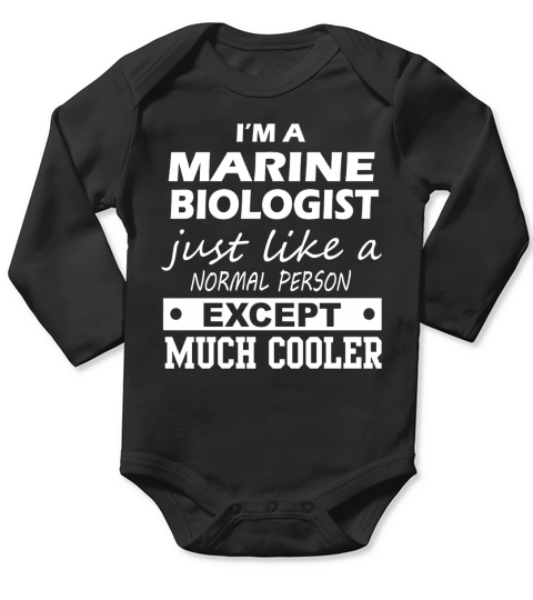 MARINE BIOLOGIST Cooler Long Sleeve Baby One-Piece