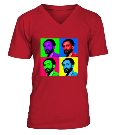 Haile Selassie Pop Art - T Shirt V-Neck T-shirt