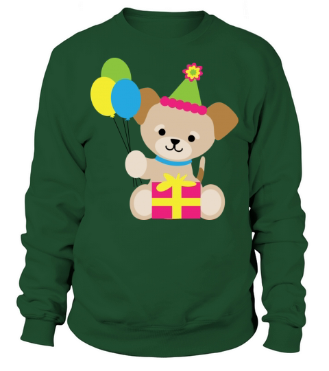 brown puppy birthday Sweatshirt Unisex