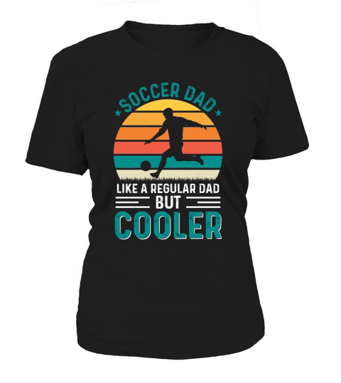 Soccer Dad Retro Sunset T Shirt Design Women's T-Shirt