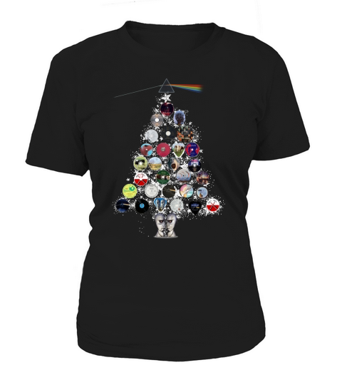 Pink Floyd Albums Christmas tree Women's T-Shirt