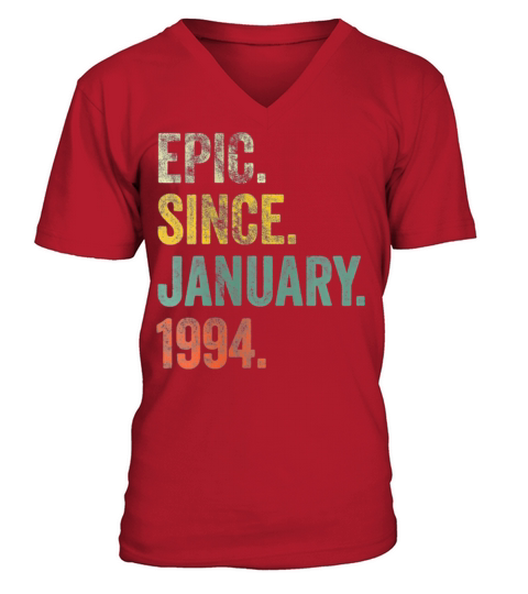 Womens Vintage 1994 28th Birthday Epic Since V-Neck T-shirt