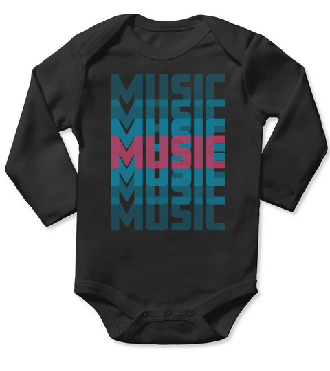 Music Long Sleeve Baby One-Piece