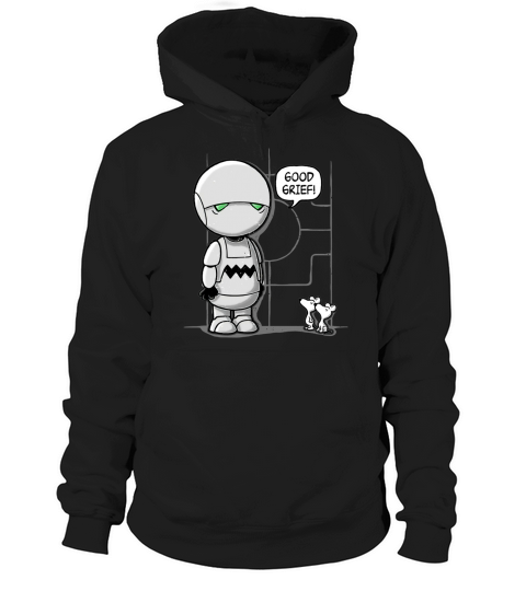 GOOD GRIEF MARVIN HITCHHIKERS GUIDE TO THE GALAXY Hoodie Unisex