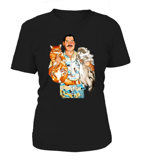 Freddie Mercury hug cats Women's T-Shirt