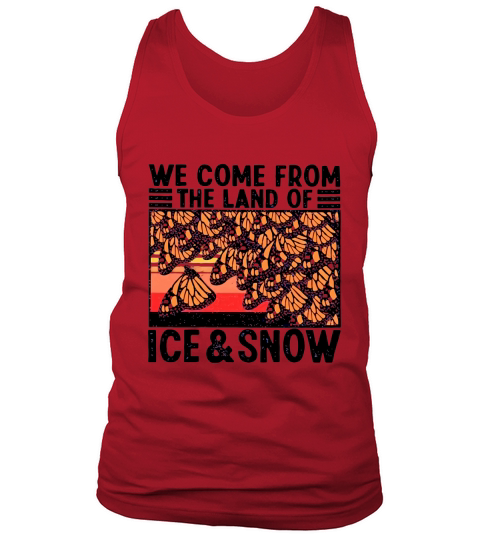 Vintage butterflies we come from the land of ice and snow Tank Top Unisex
