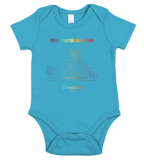 cleveland rock and roll hall of fame Short Sleeve Baby One-Piece