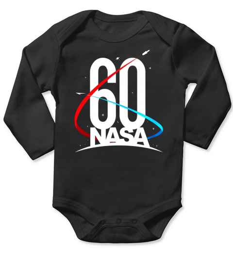 NASA 60th Anniversary Logo shirt Long Sleeve Baby One-Piece