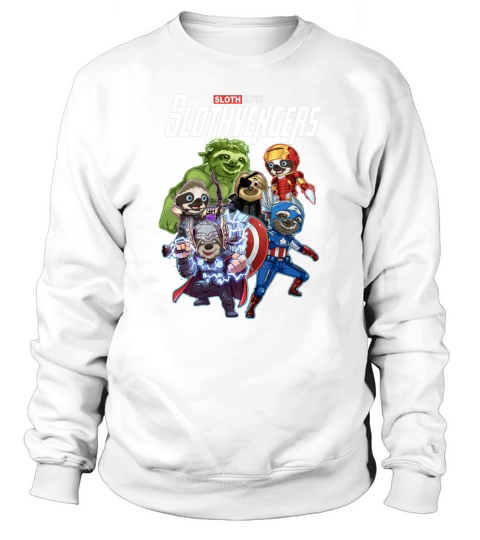 Super Heroes Sloth Slothvengers - Ladies Flowy Tank Sweatshirt Unisex