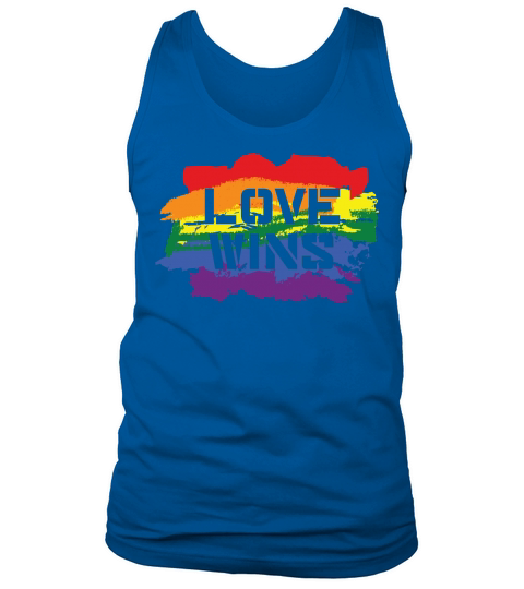 Love Wins LGBTQ Color Flag Tank Top Unisex