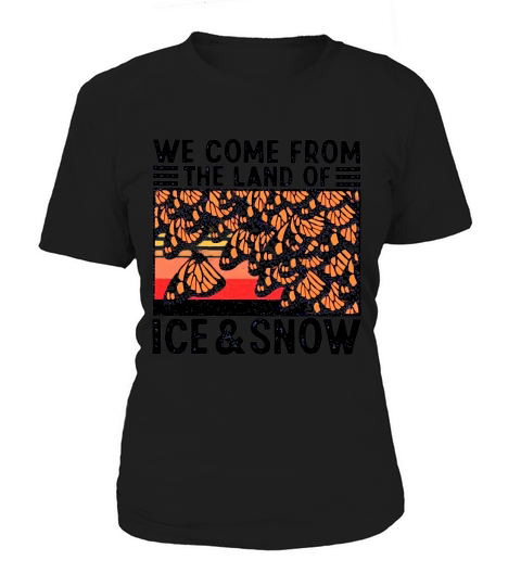 Vintage butterflies we come from the land of ice and snow Women's T-Shirt