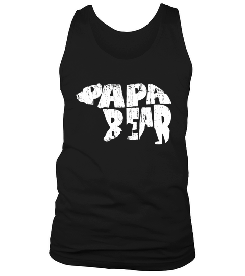Papa Mama Bear Shirt  Family Outfit Family Love Camping Tank Top Unisex