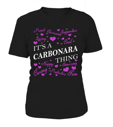 CARBONARA Shirts - Its a CARBONARA Thing Name Shirts Women's T-Shirt