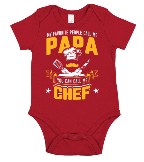 My Favorite People Call Me Papa You Can Call Me Chef 2020 Short Sleeve Baby One-Piece