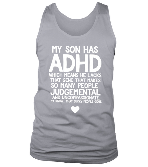 ADHD Son Parents Quote T-Shirt for Mom Dad Awareness Month Tank Top Unisex