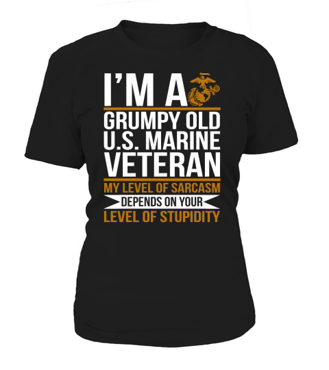 IM A grumpy Old U.S. Marine veteran Women's T-Shirt