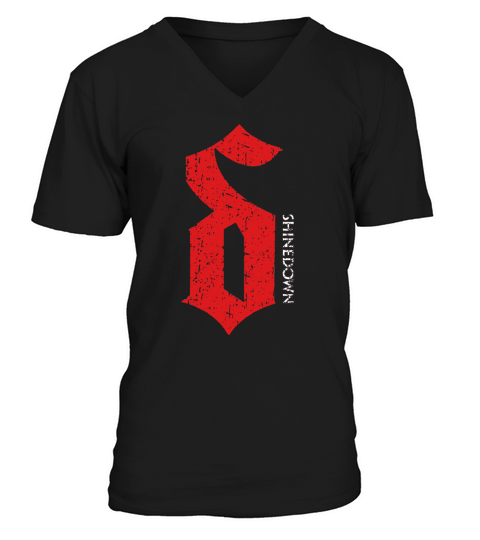 Shinedown District Red V-Neck T-shirt