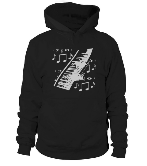 Playing Piano Hoodie Unisex