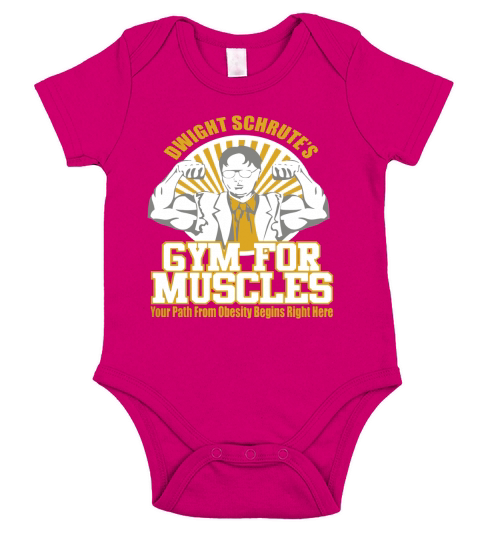 Dwight Schrutes Gym For Muscles Short Sleeve Baby One-Piece