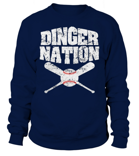 Dinger Nation Baseball T Shirt Black Youth B073W43G1Z 1 Sweatshirt Unisex
